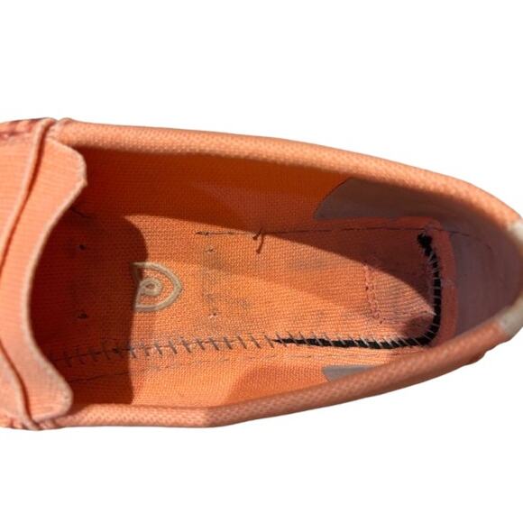SWIMS peach Canvas Driving Loafers Men’s Size 12 - Picture 2 of 6